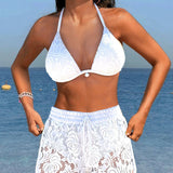 Laluna - Bikini de encaje elegante en un solo tono