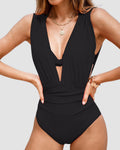 Traje de Baño Luxe Moldeador con Escote en V Profundo
