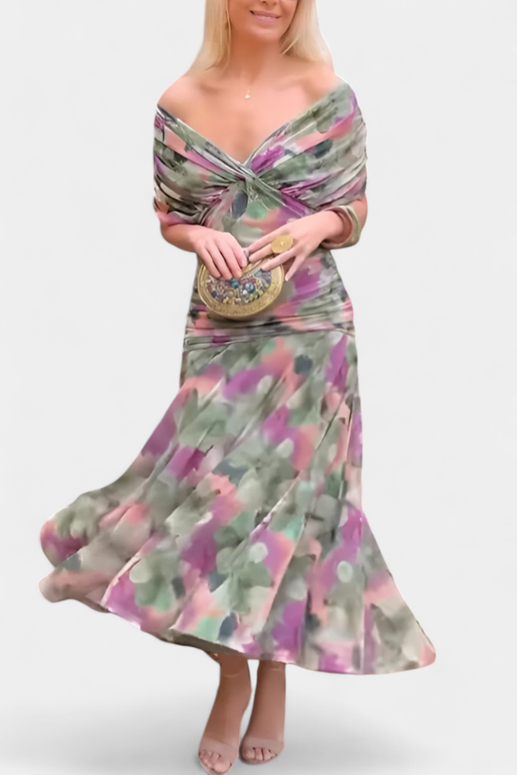 Luana - Vestido elegante con escote en V