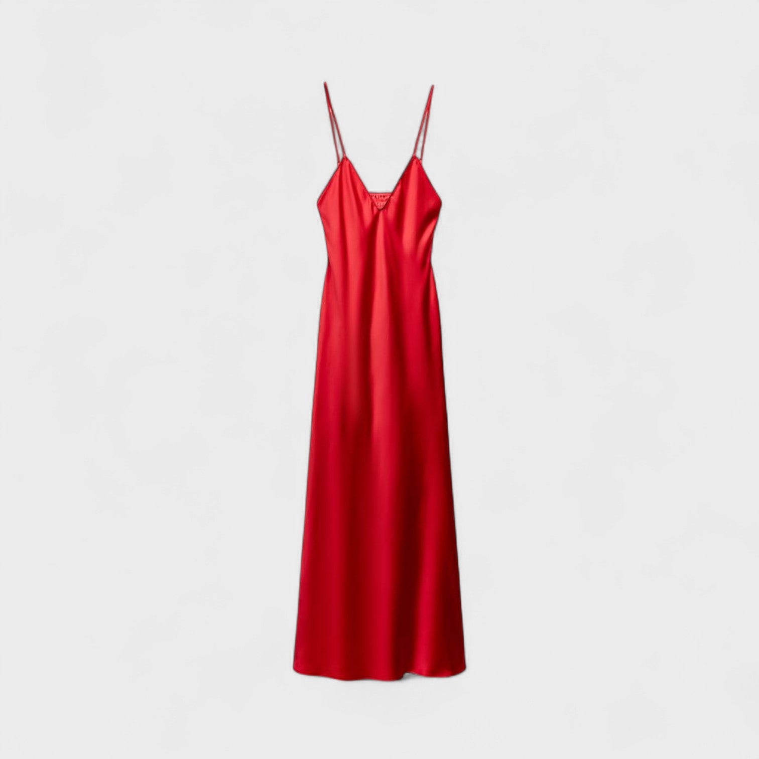 Vestido carmesí - Corte minimalista