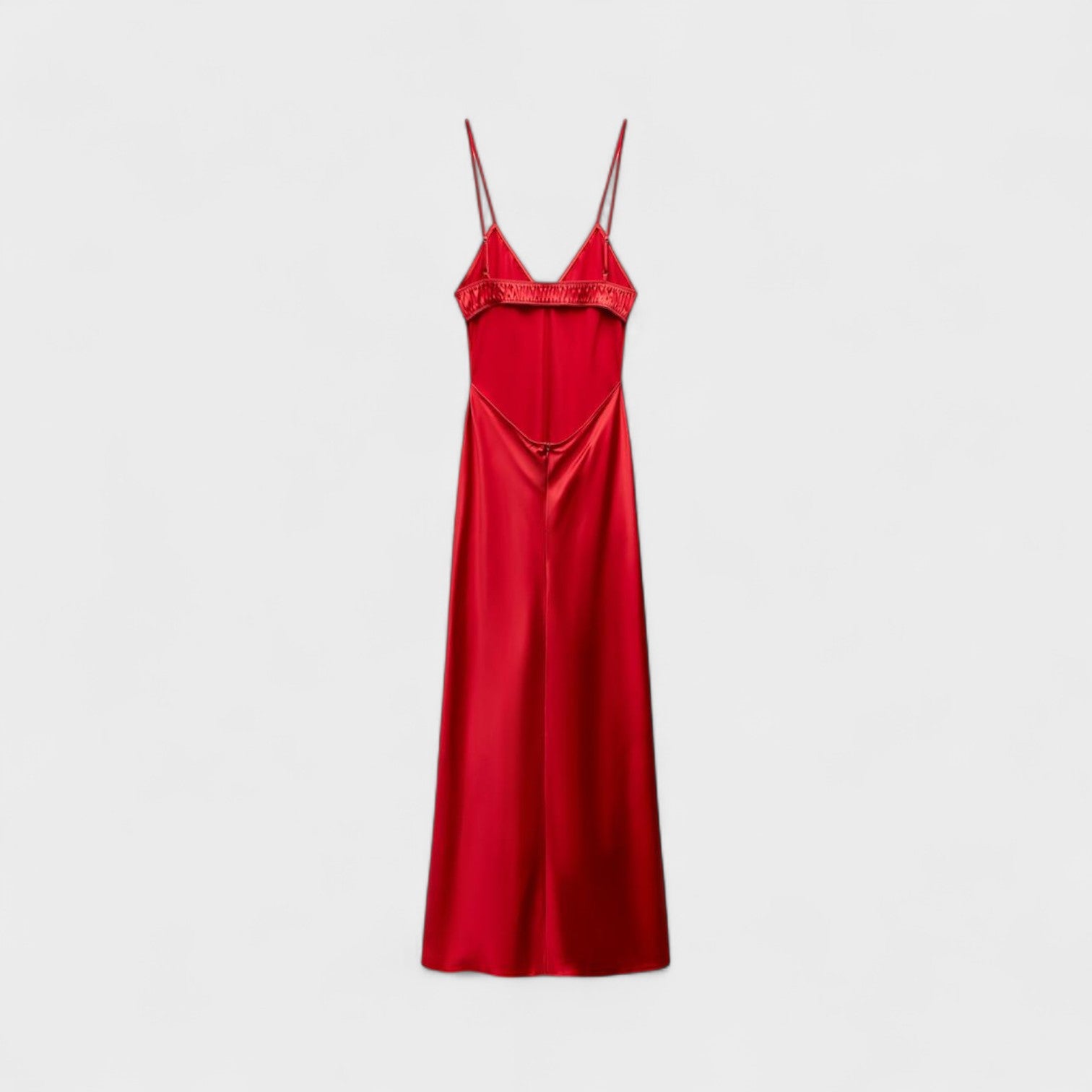 Vestido carmesí - Corte minimalista
