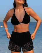 Laluna - Bikini de encaje elegante en un solo tono