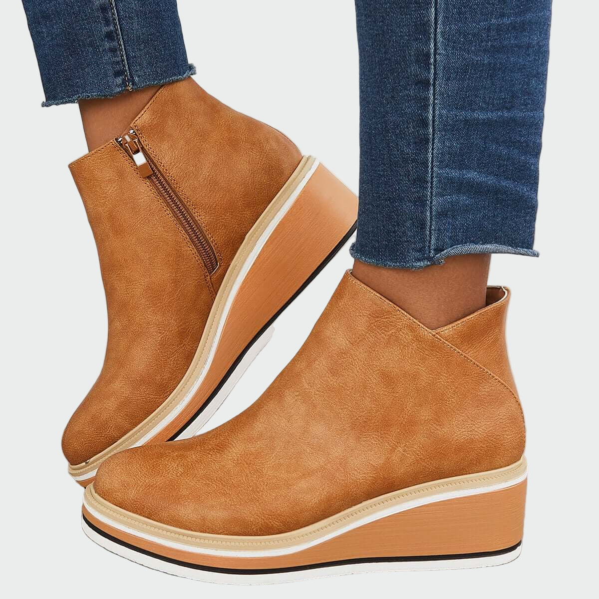 Botines ortopédicos de cuero