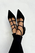 Giada - Zapato de tacón puntiagudo con tiras cruzadas