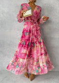 Luísa - Vestido Floral de Cruzar