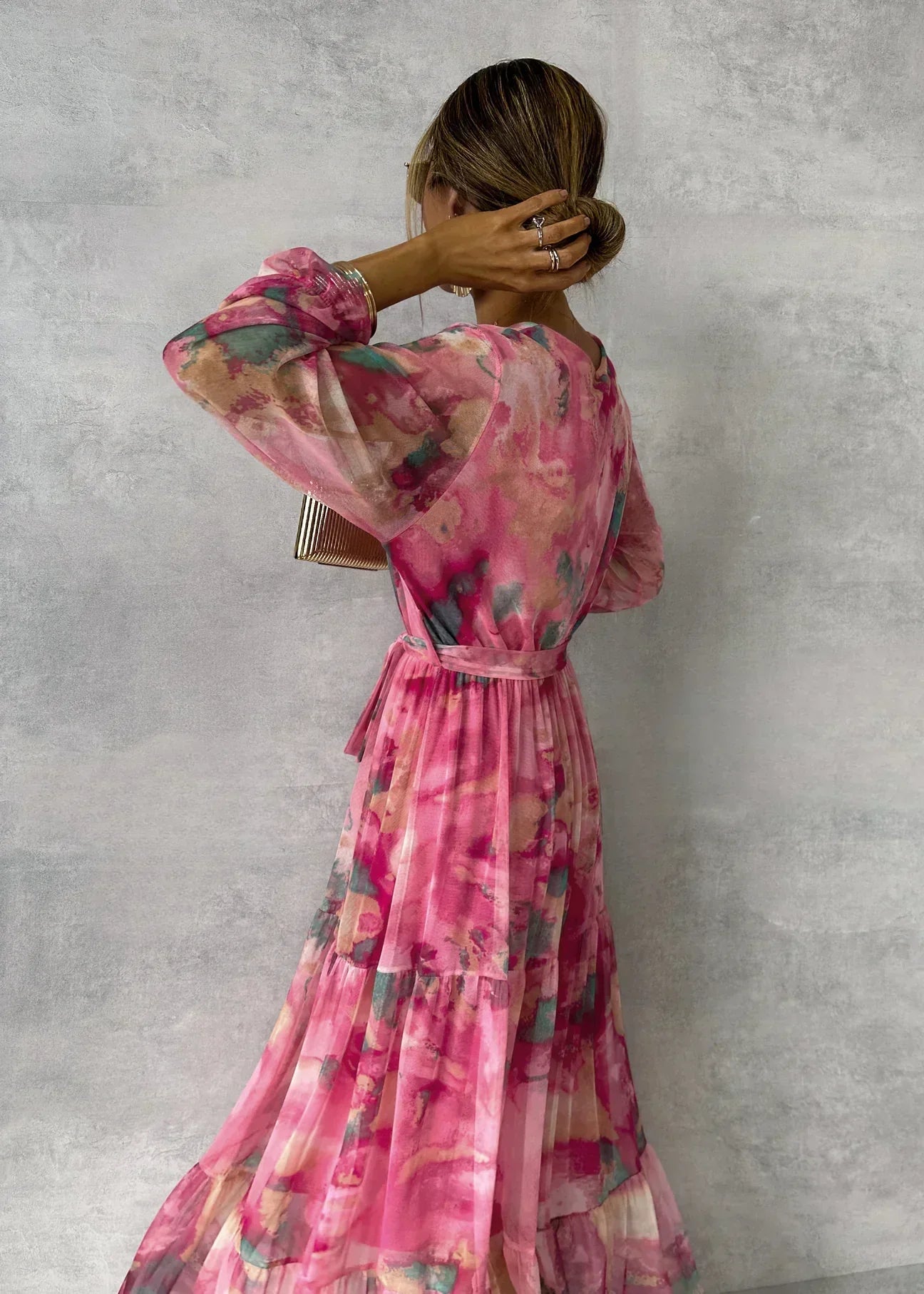 Luísa - Vestido Floral de Cruzar