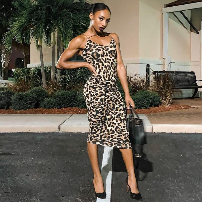 Leopardo - Vestido Ajustado Sexy
