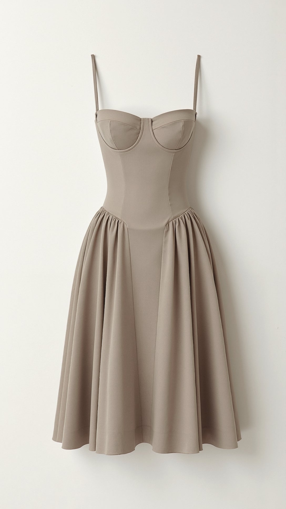 Odete - Vestido midi con corsé estructurado