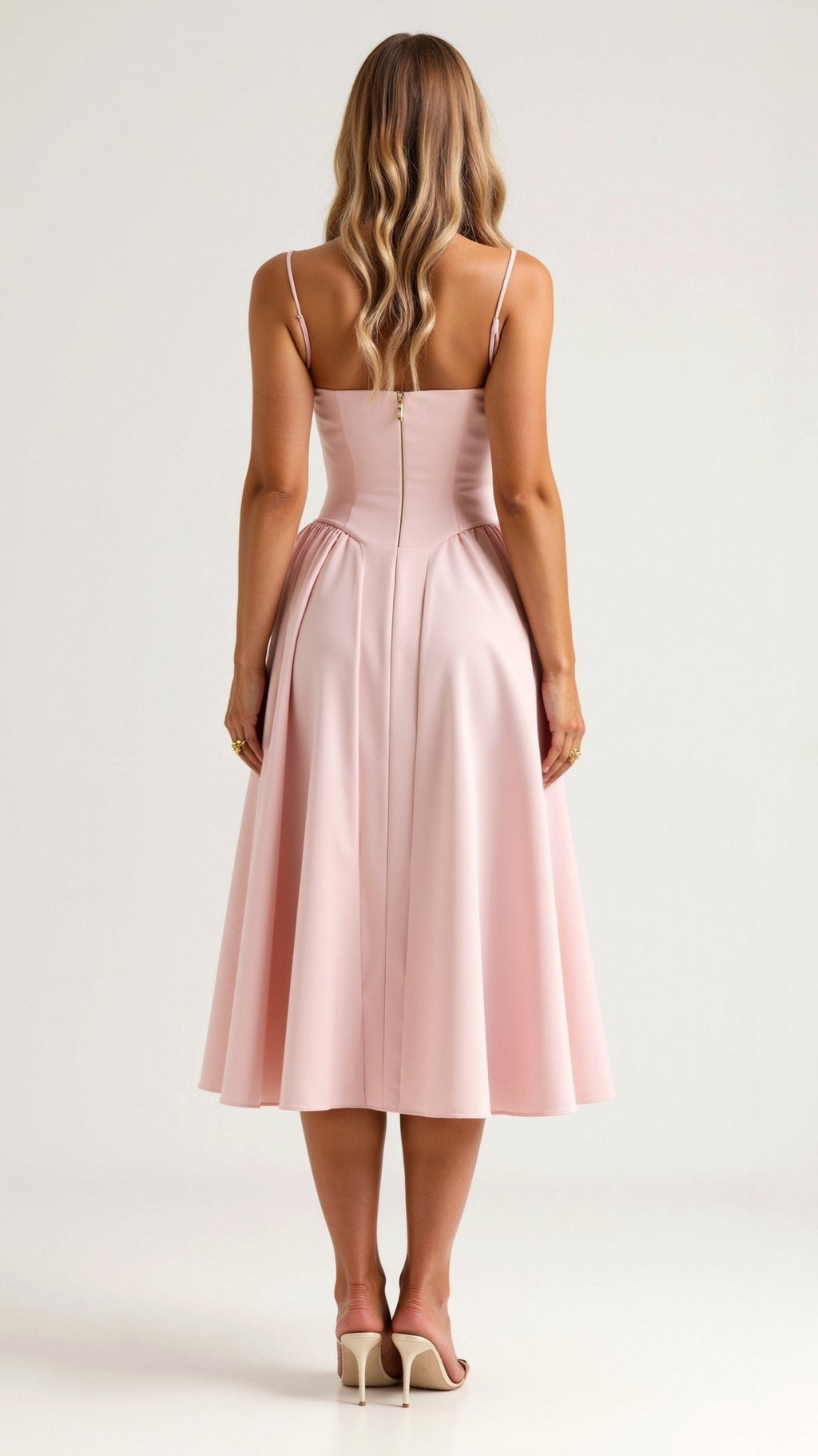 Odete - Vestido midi con corsé estructurado