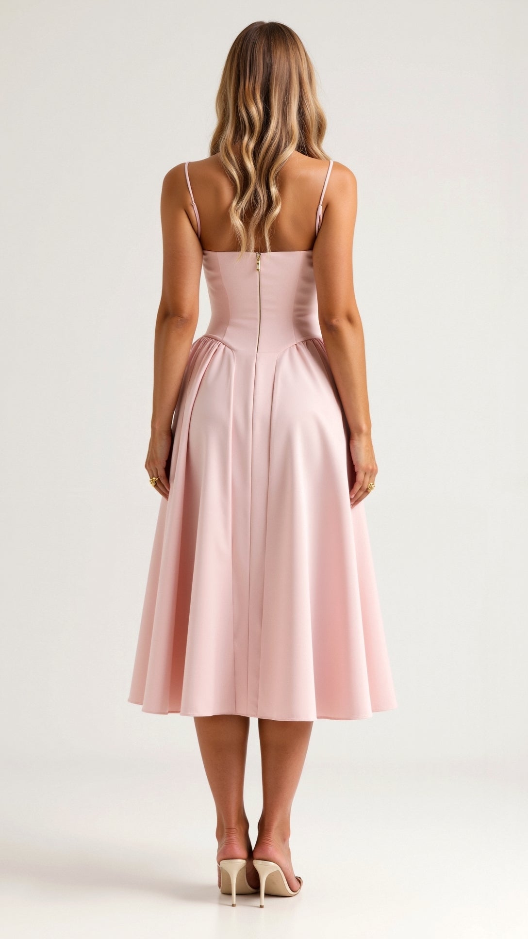 Odete - Vestido midi con corsé estructurado