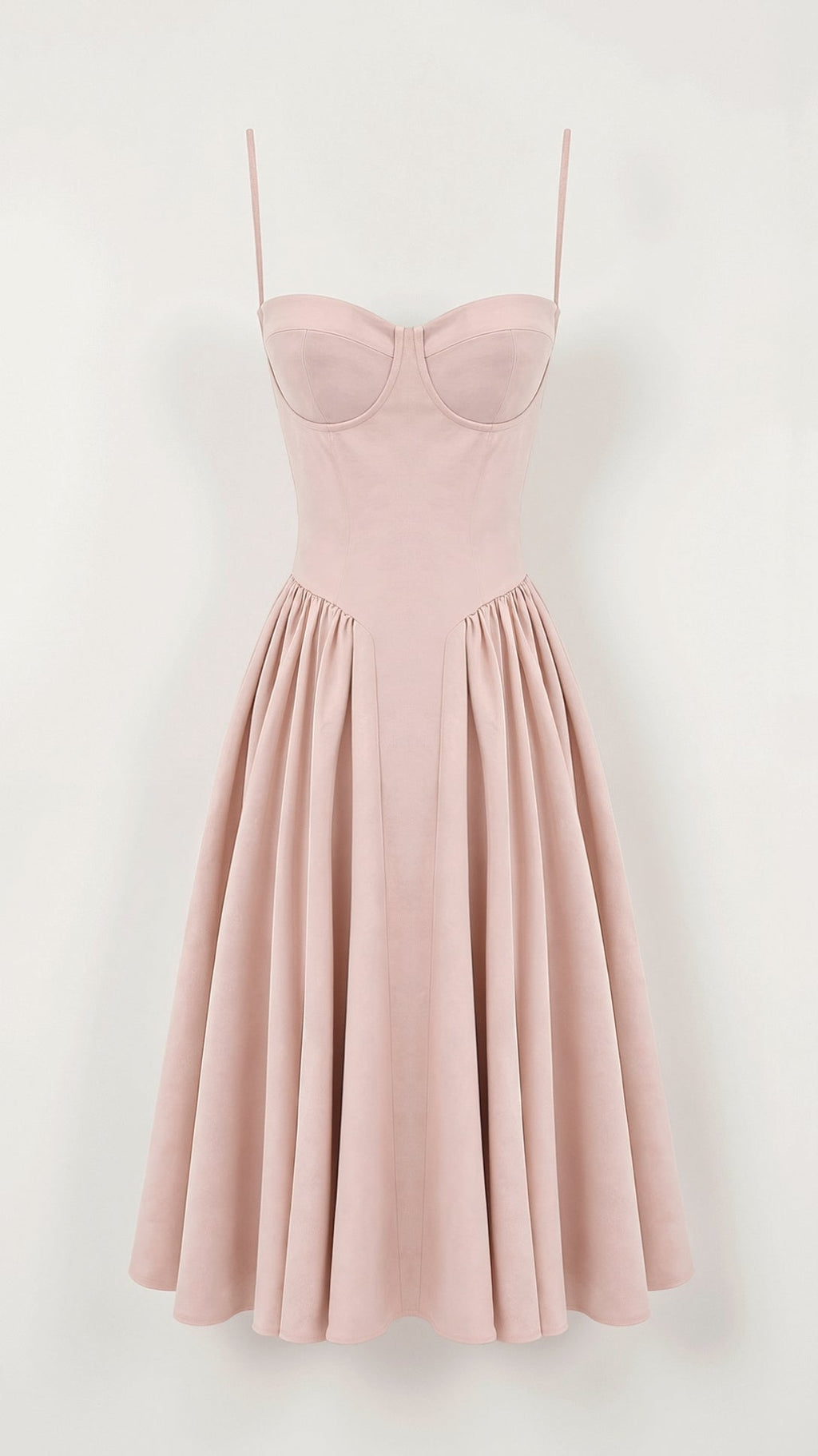 Odete - Vestido midi con corsé estructurado