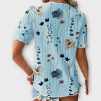 Emília - Blusa con escote en V