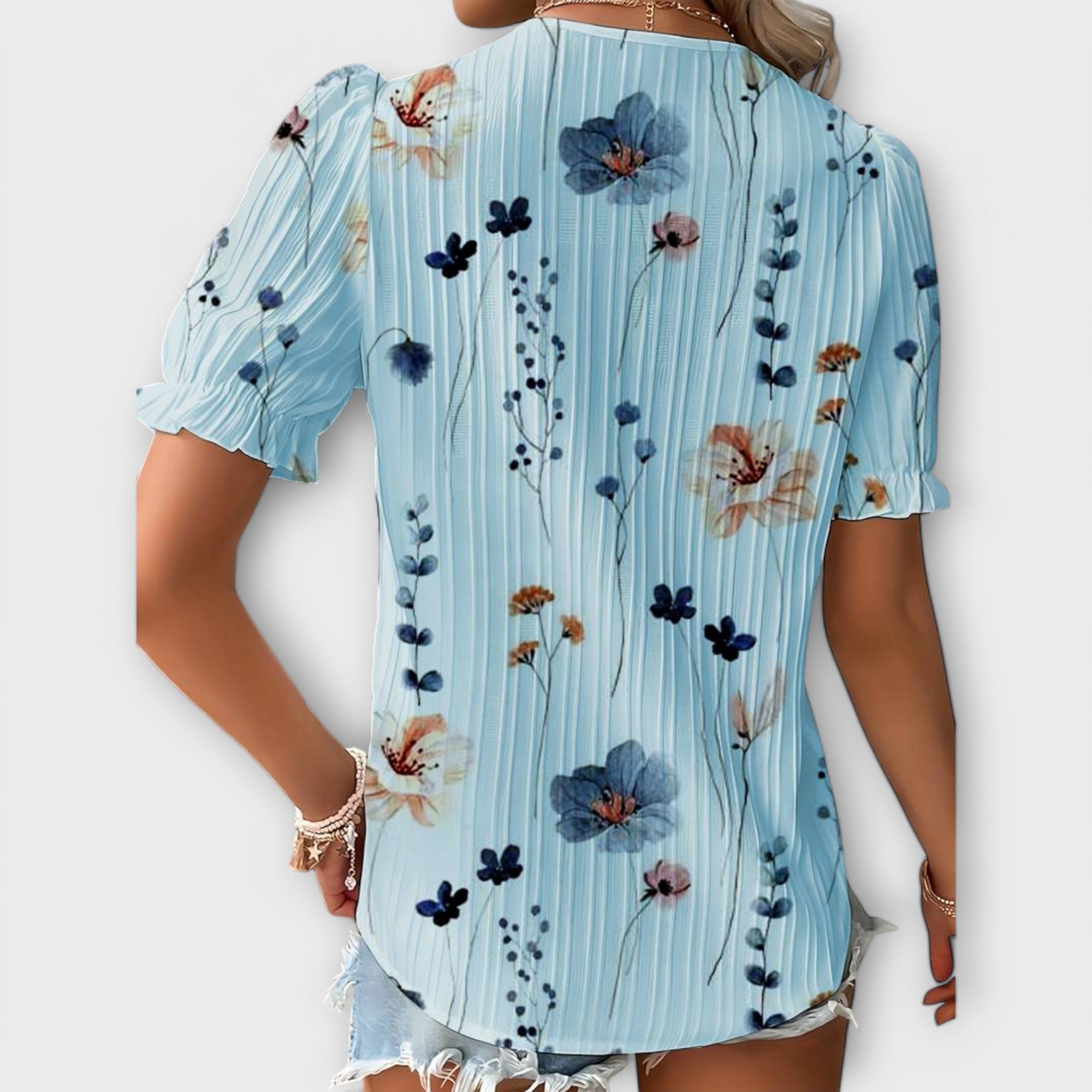 Emília - Blusa con escote en V