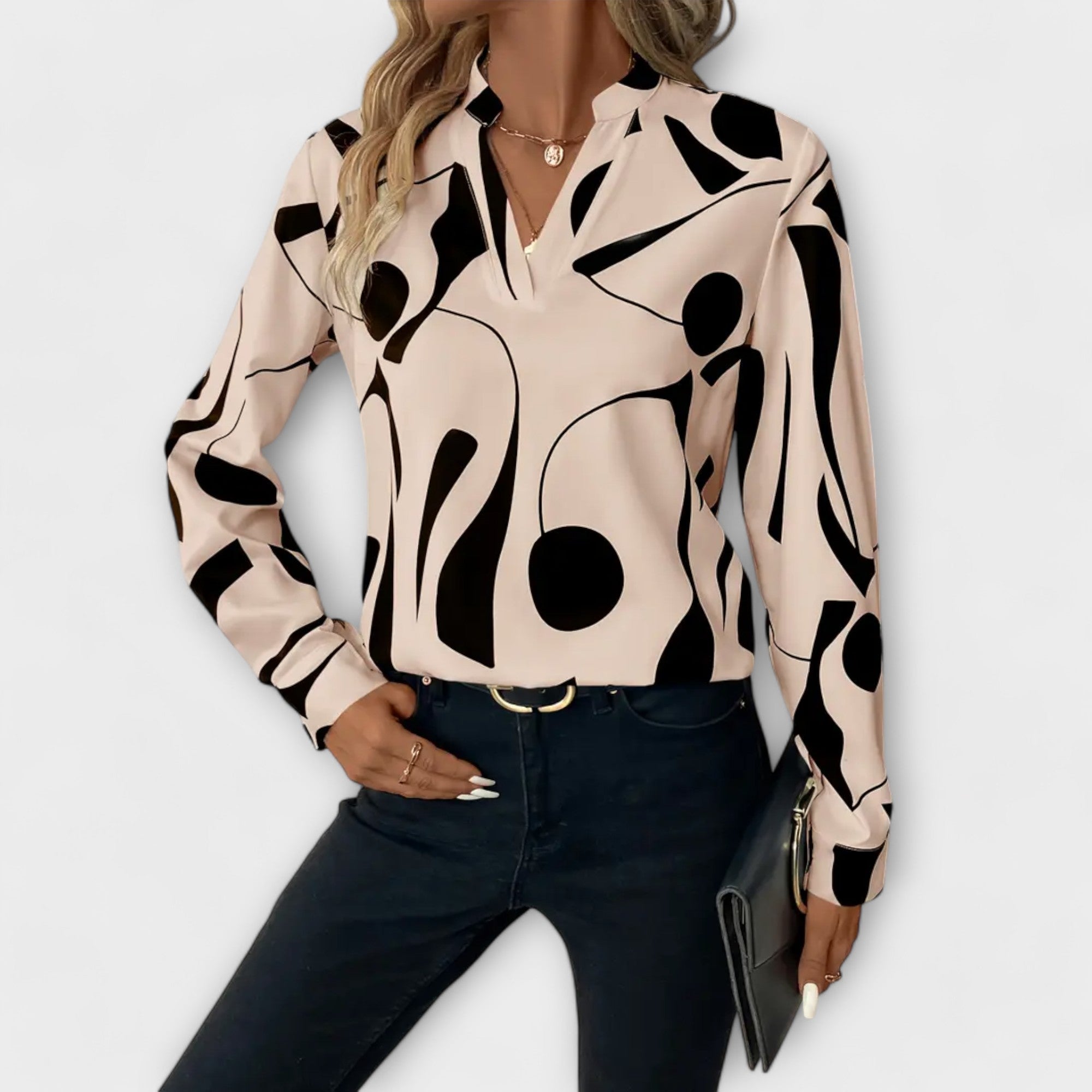 Catarina - Blusa elegante de manga larga