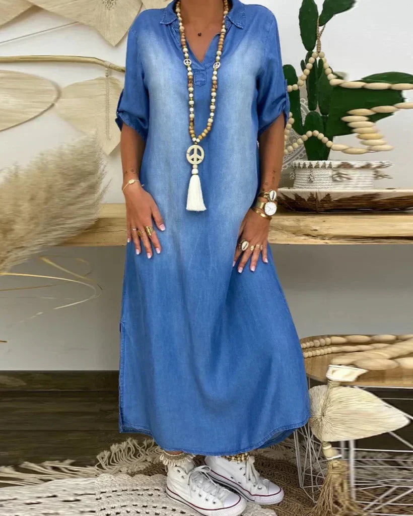 Ibiza - Vestido Maxi De Mezclilla