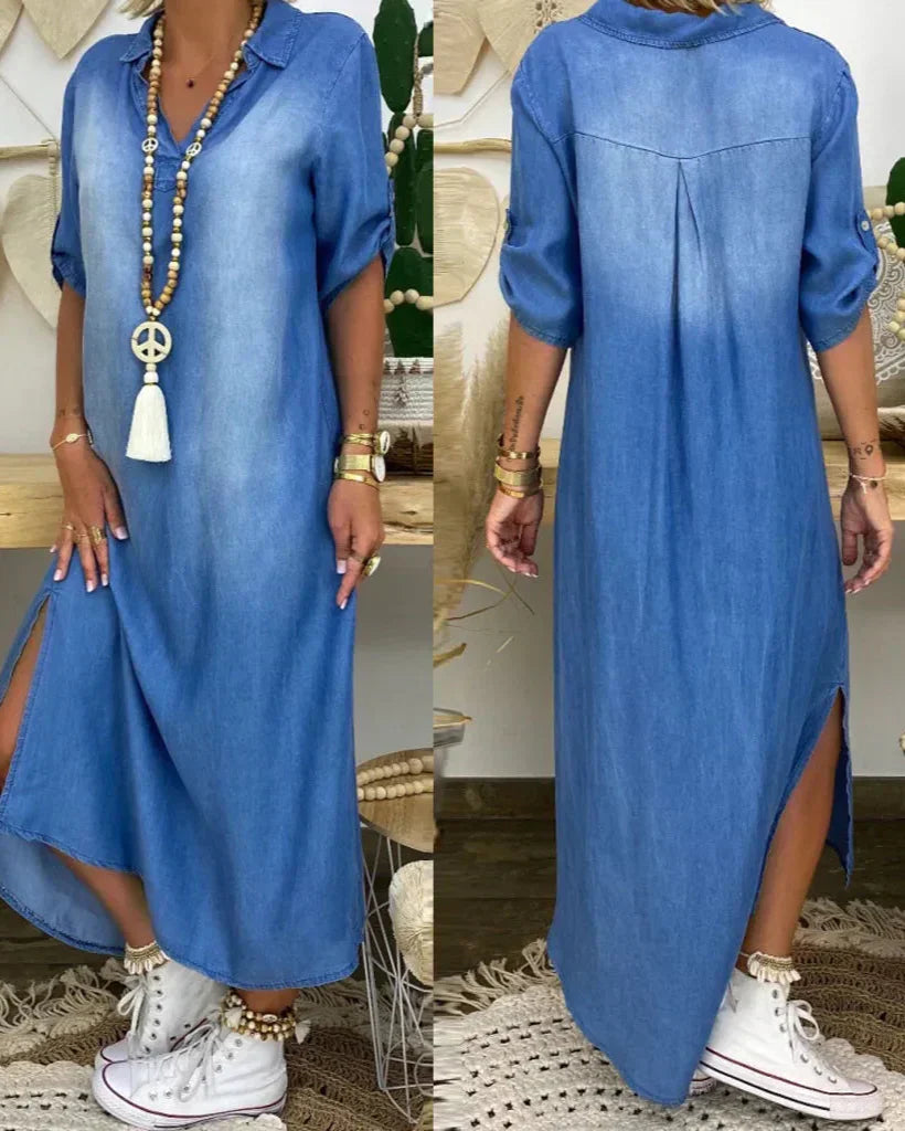 Ibiza - Vestido Maxi De Mezclilla