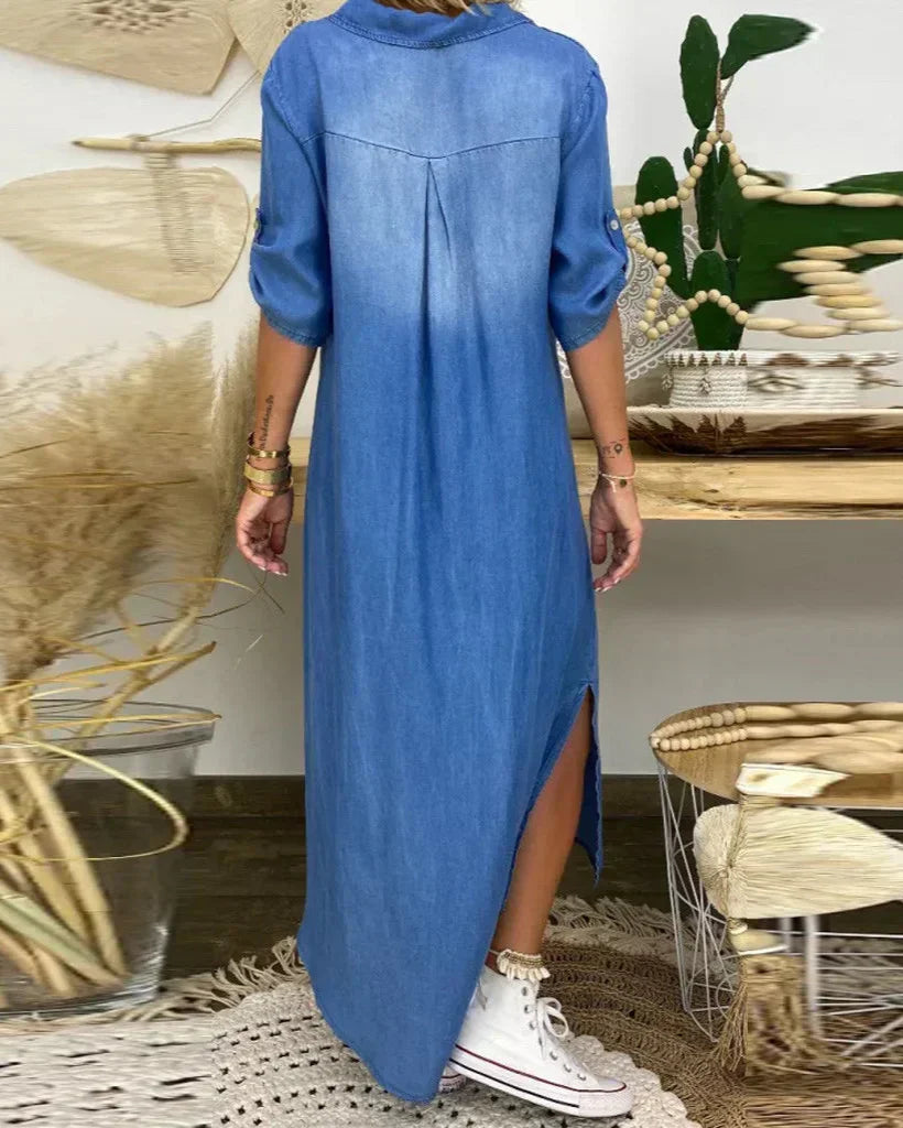 Ibiza - Vestido Maxi De Mezclilla