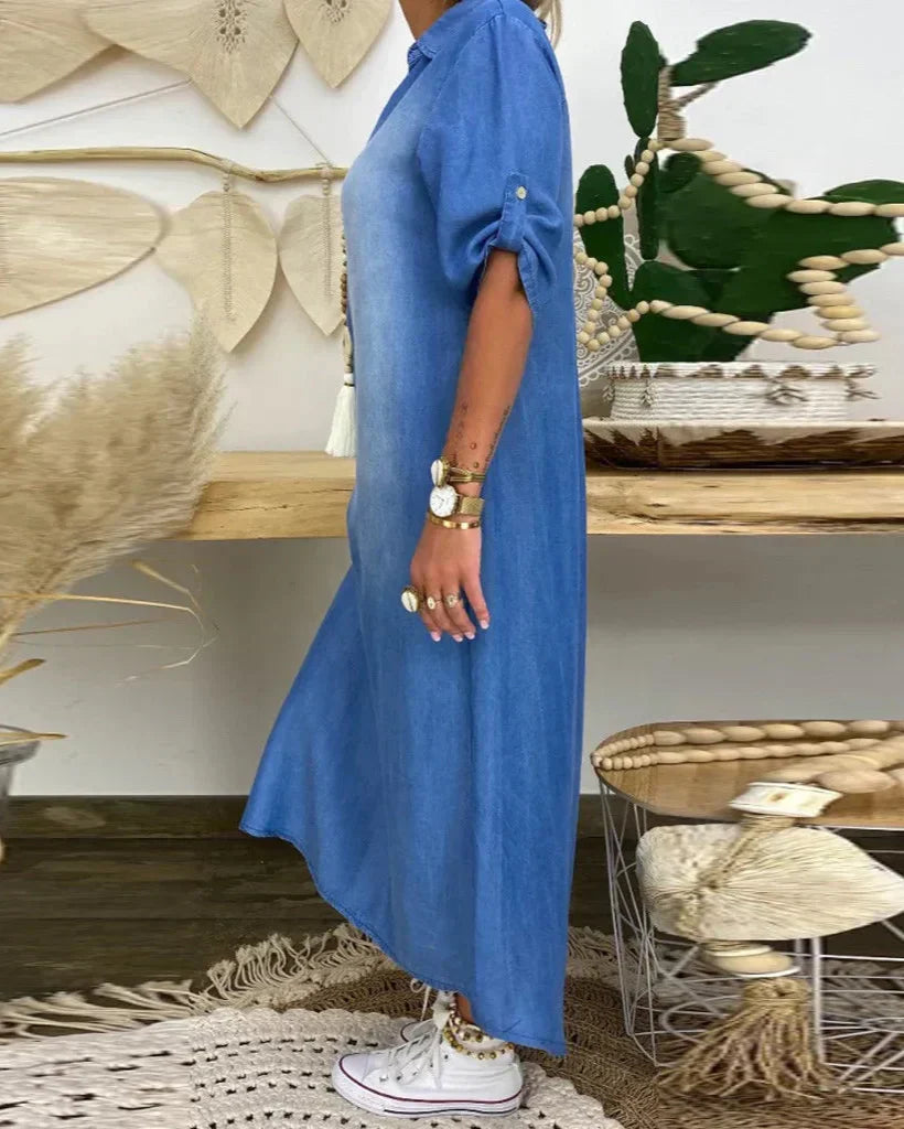 Ibiza - Vestido Maxi De Mezclilla