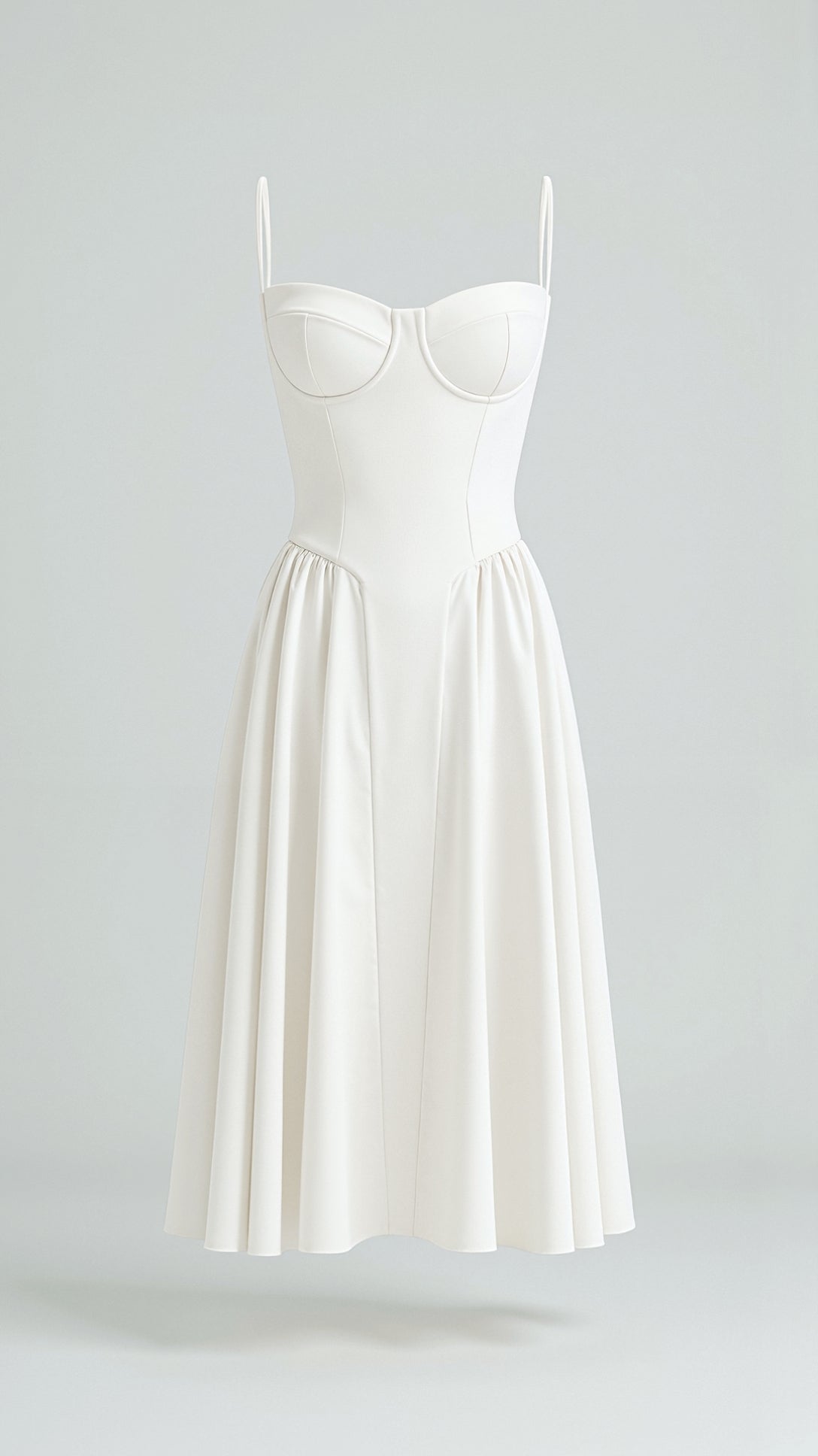 Odete - Vestido midi con corsé estructurado