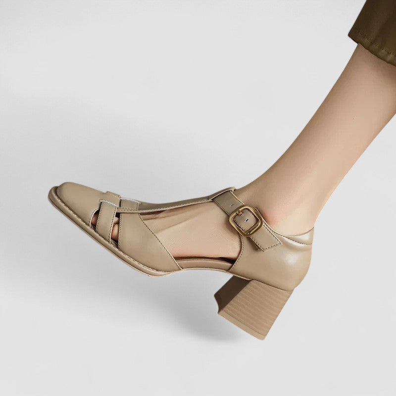 Scarlett – Sandalias T-Strap de Tacón