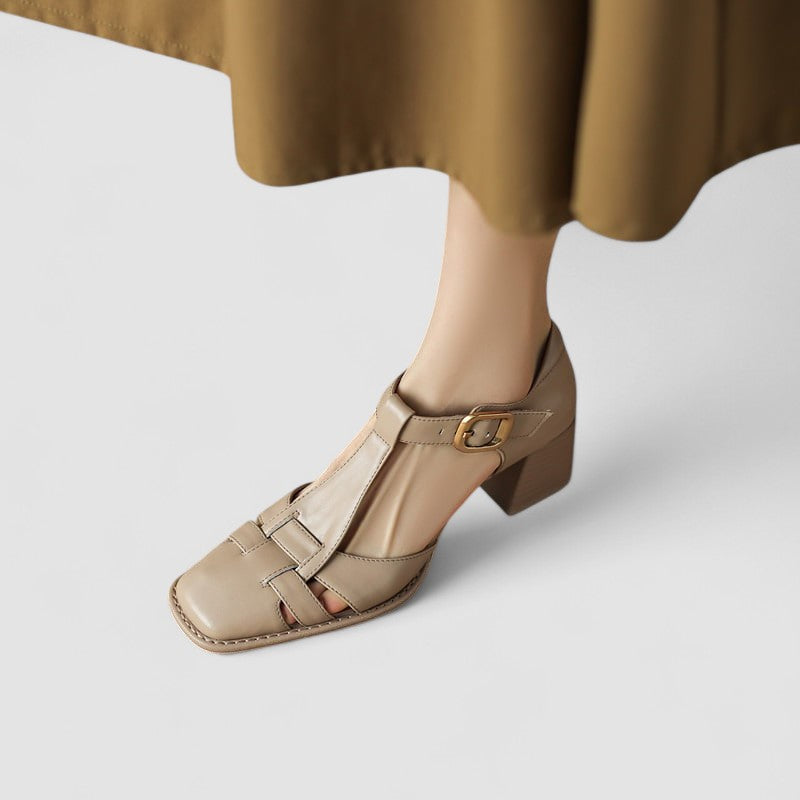 Scarlett – Sandalias T-Strap de Tacón