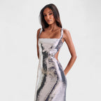 Sparkle Silver - Vestido de gala noche