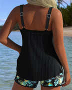 Dublín - Tankini a Rayas con Pantalones de Playa de Dos Piezas