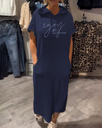 Sásquia - Vestido casual con capucha
