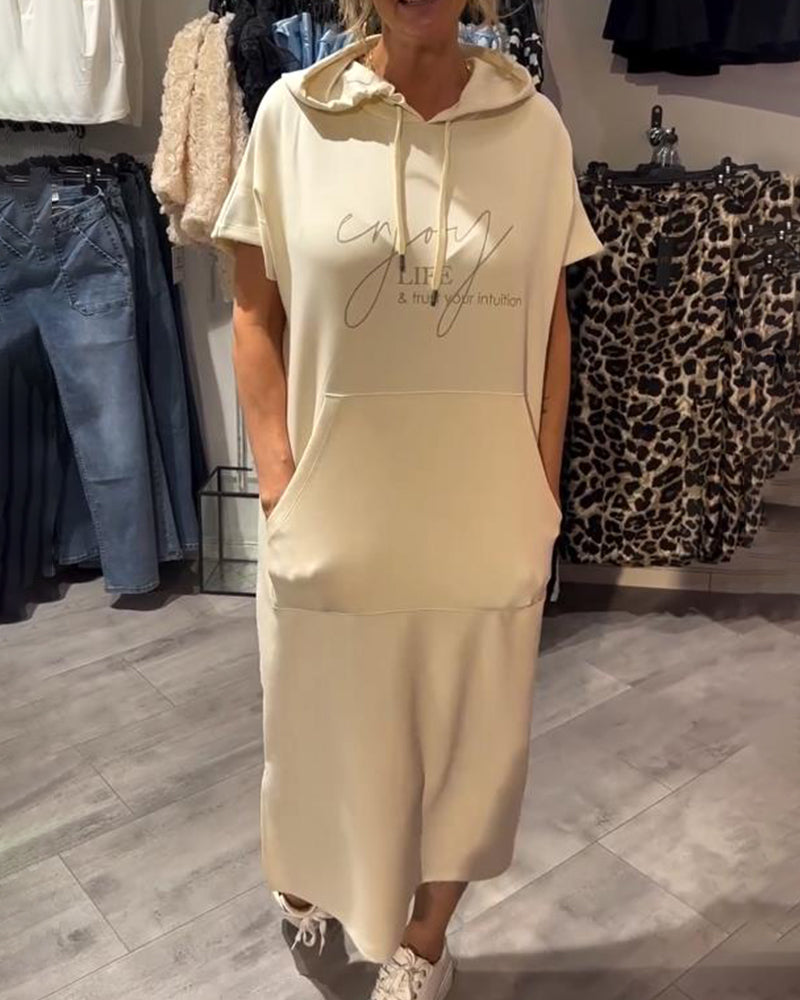 Sásquia - Vestido casual con capucha