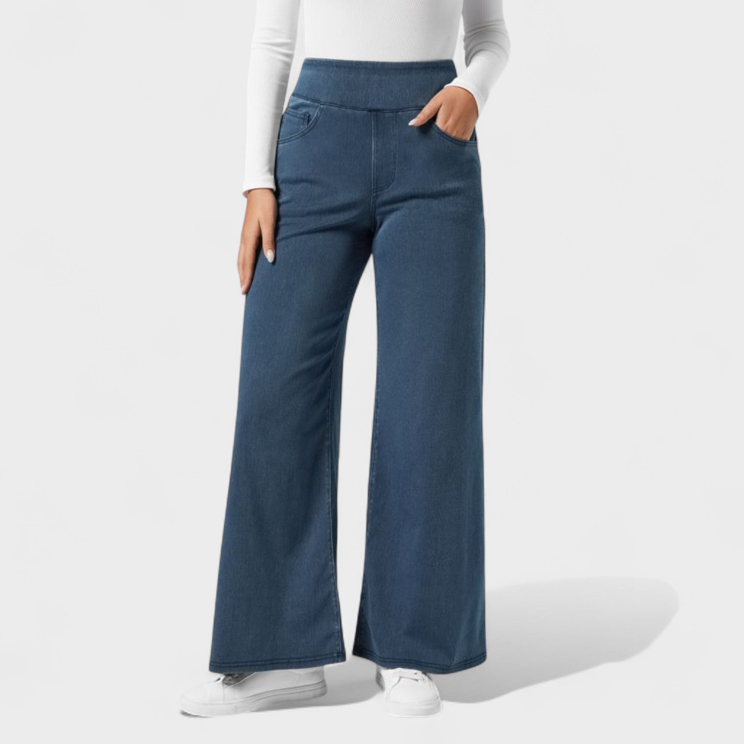Irene - Pantalones de mezclilla de corte ancho