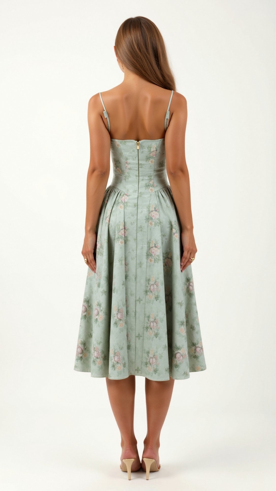 Odete - Vestido midi con corsé estructurado