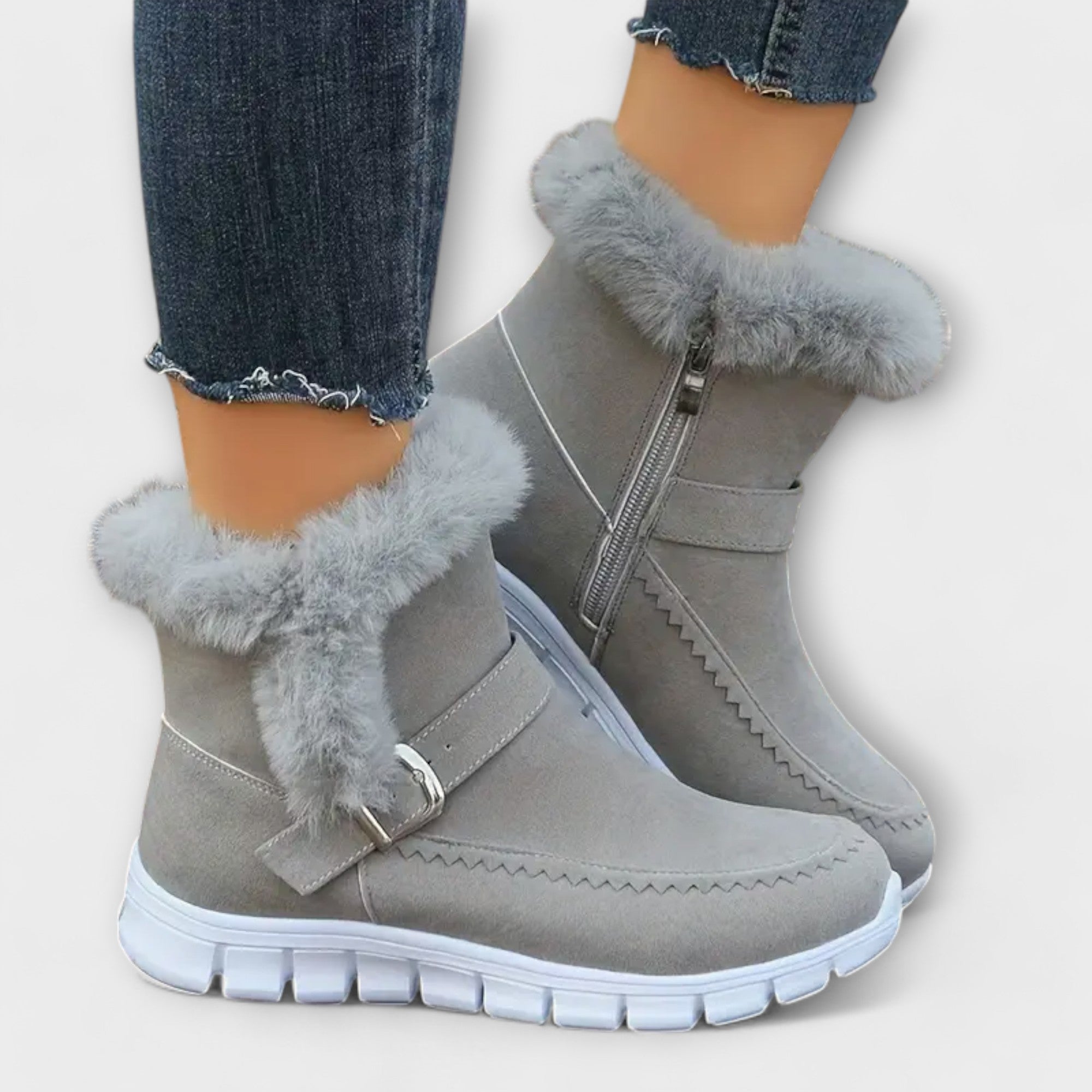 Anabela - Botas de tobillo cálidas y forradas