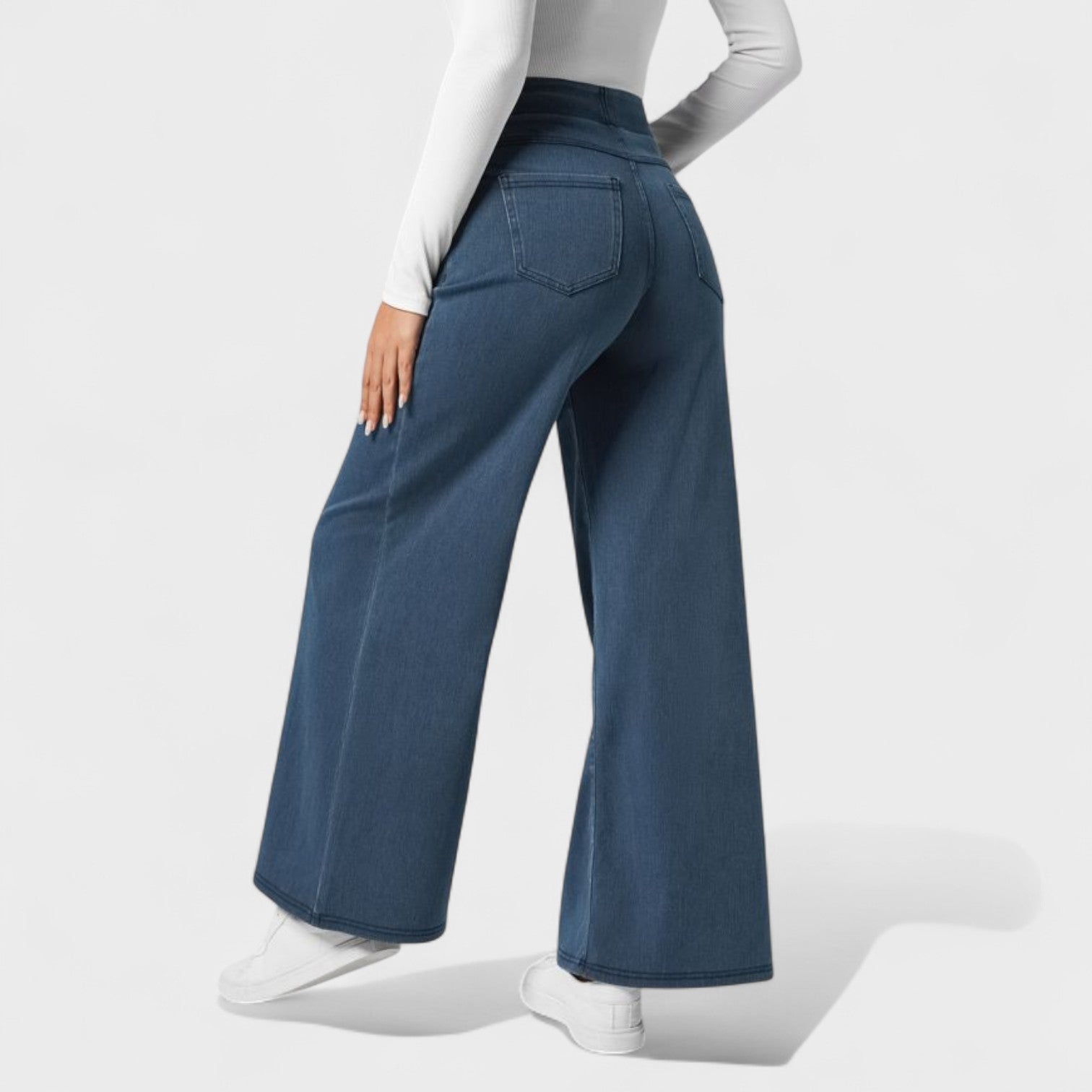 Irene - Pantalones de mezclilla de corte ancho