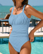 Maillot de Una Pieza en Colores Sólidos