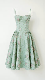Odete - Vestido midi con corsé estructurado