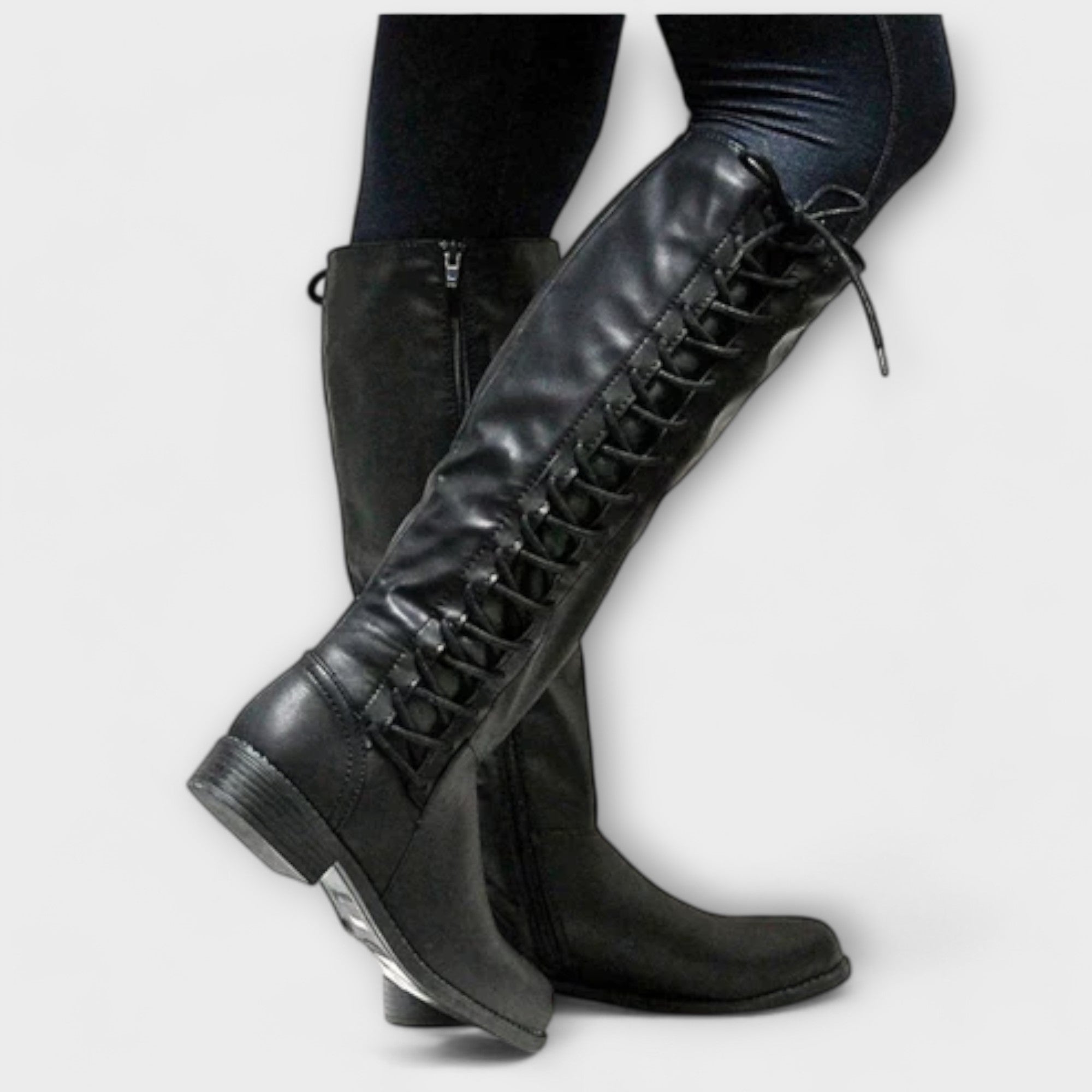 Lúcia - Botines con cordones elegantes