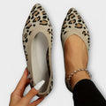 Paula - Bailarinas de encaje con estampado de leopardo