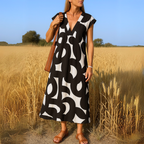 Magda - Vestido fluido con escote en V