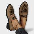 Carla - Zapatos elegantes de señora con estampado de leopardo