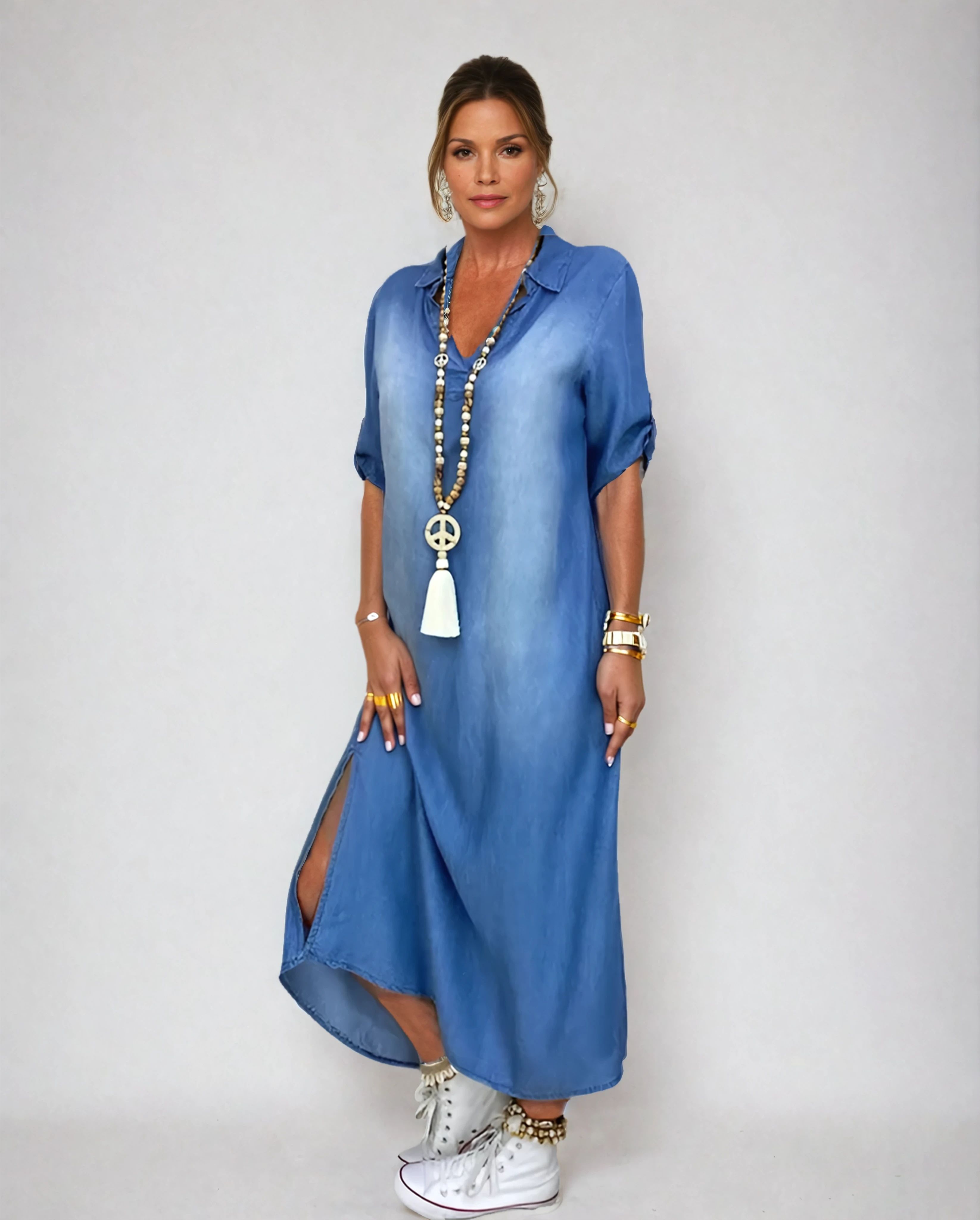 Ibiza - Vestido Maxi De Mezclilla