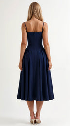 Odete - Vestido midi con corsé estructurado