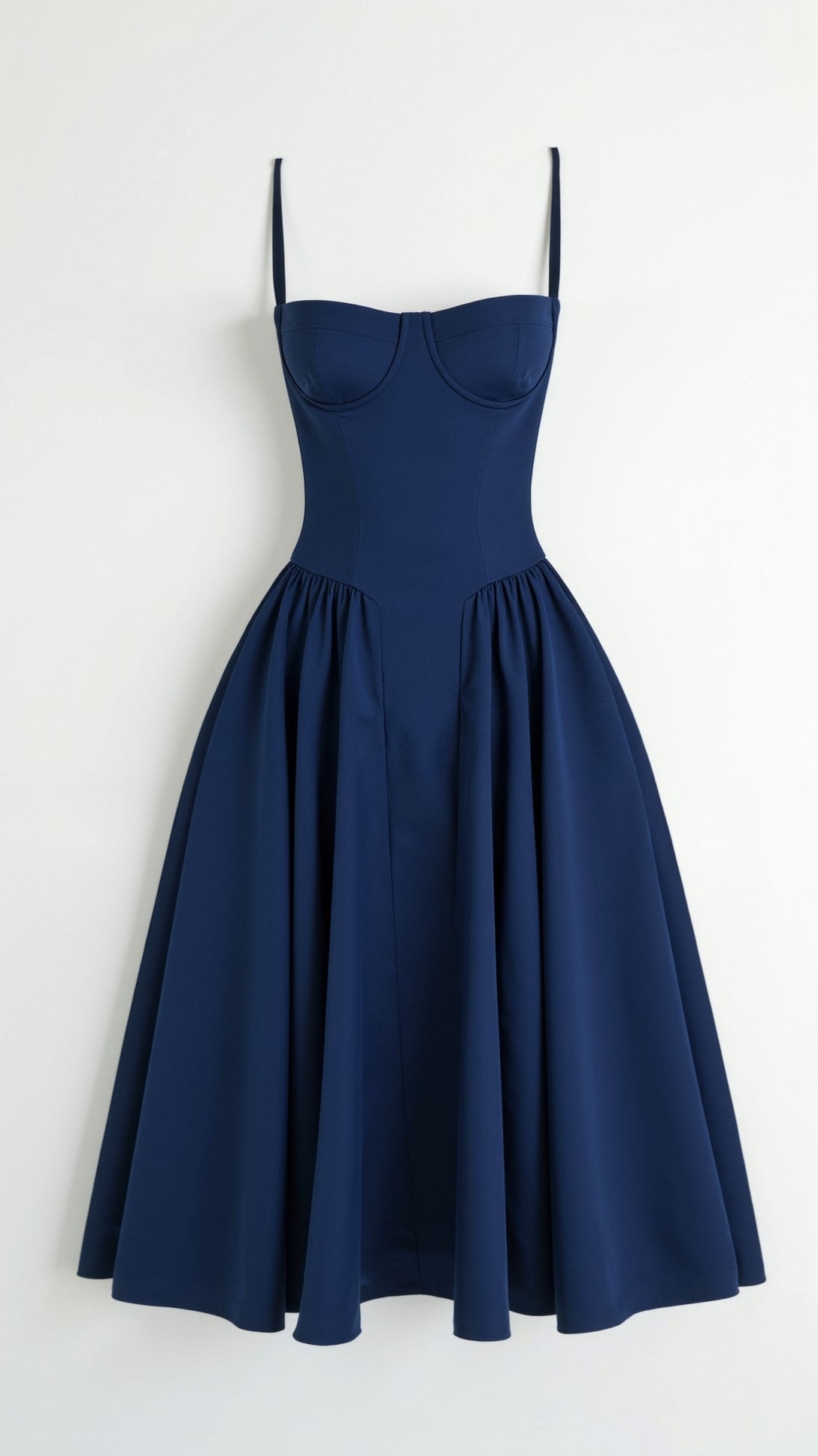 Odete - Vestido midi con corsé estructurado
