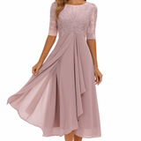 Valentina - Vestido de Encaje Manga 3/4