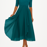 Valentina - Vestido de Encaje Manga 3/4