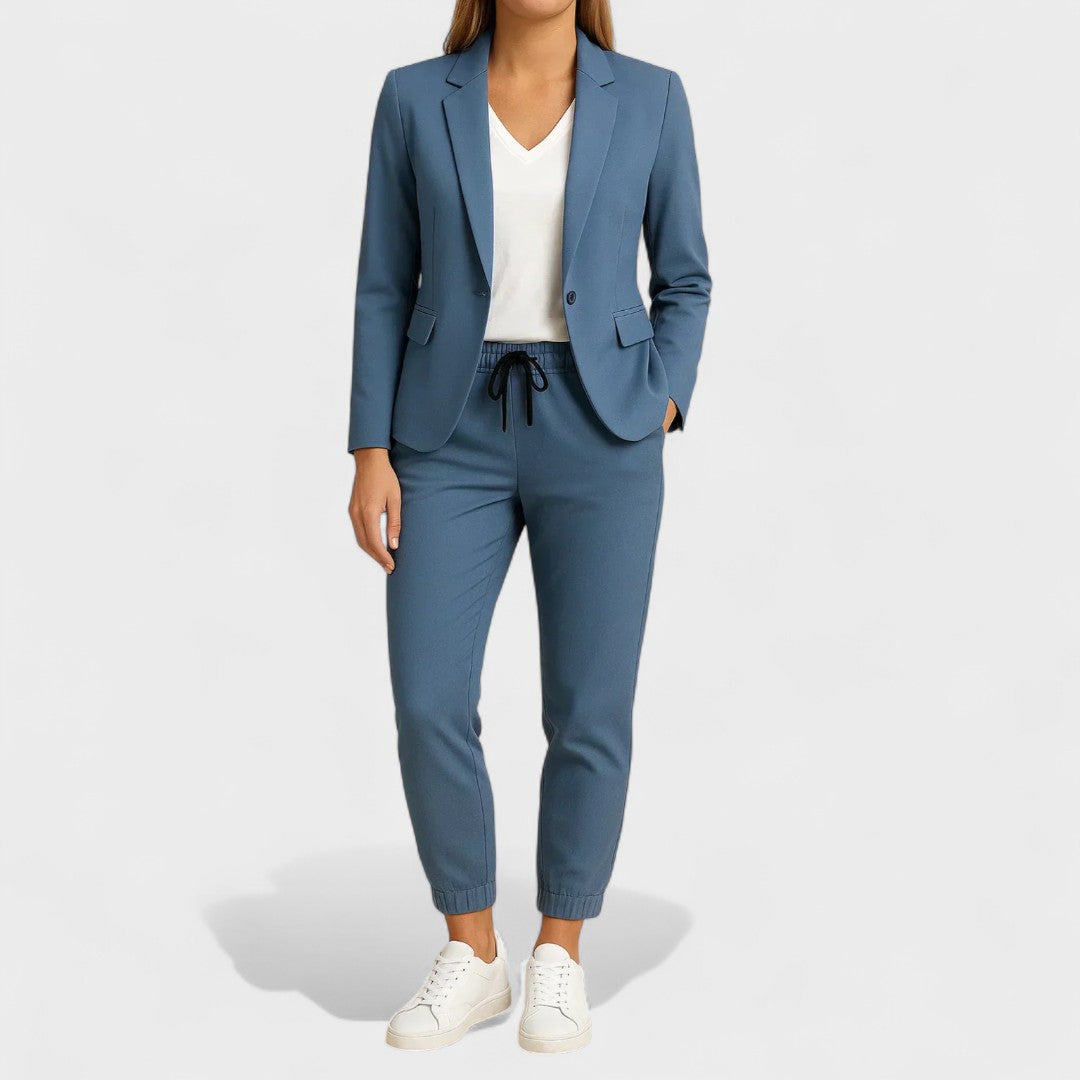 Gabriela - Conjunto Elegante con Chaqueta y Pantalones