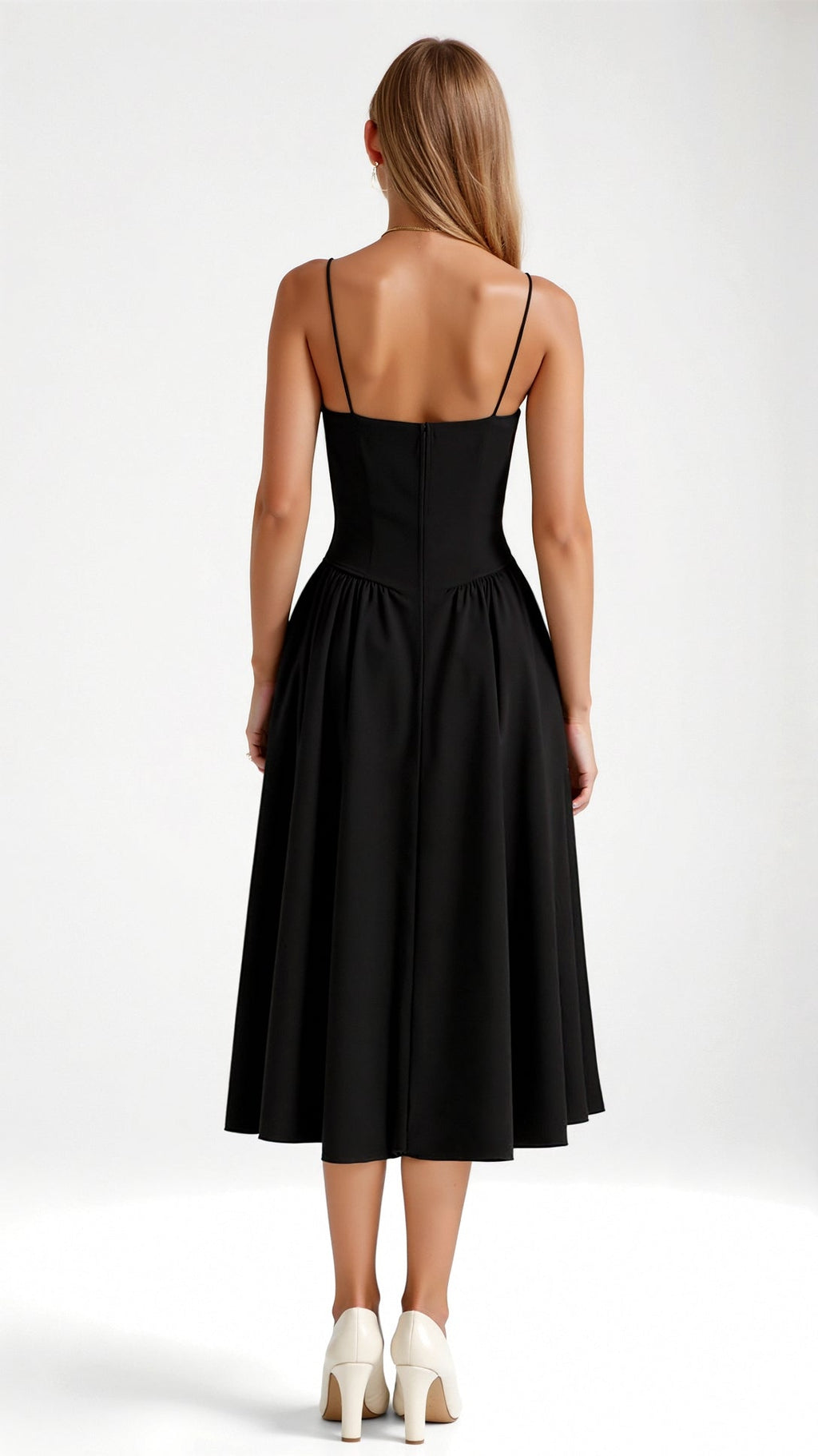 Odete - Vestido midi con corsé estructurado