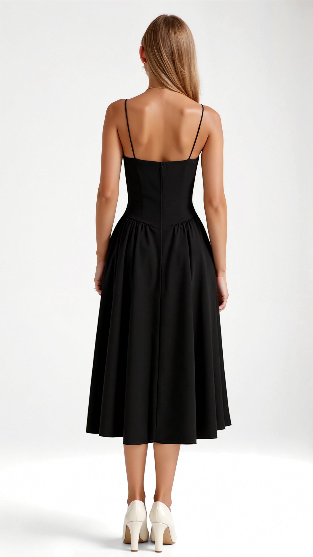 Odete - Vestido midi con corsé estructurado