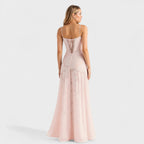 Verona - Vestido maxi de encaje floral