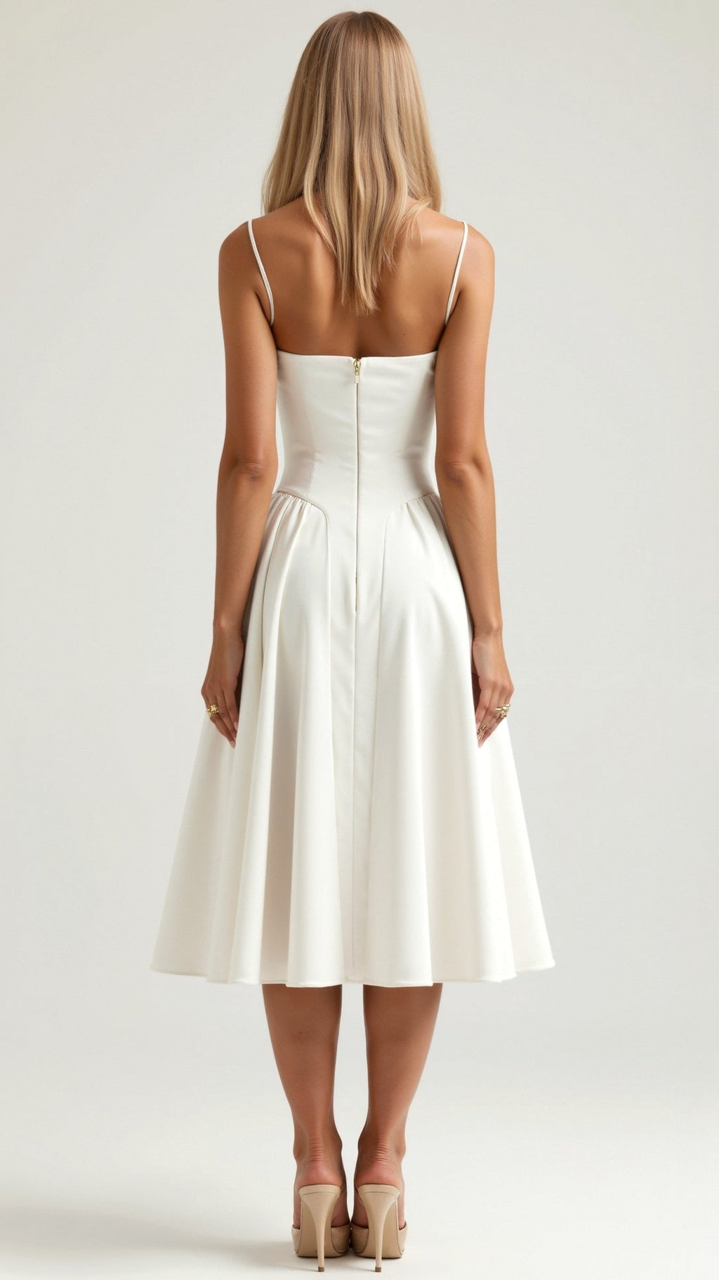 Odete - Vestido midi con corsé estructurado
