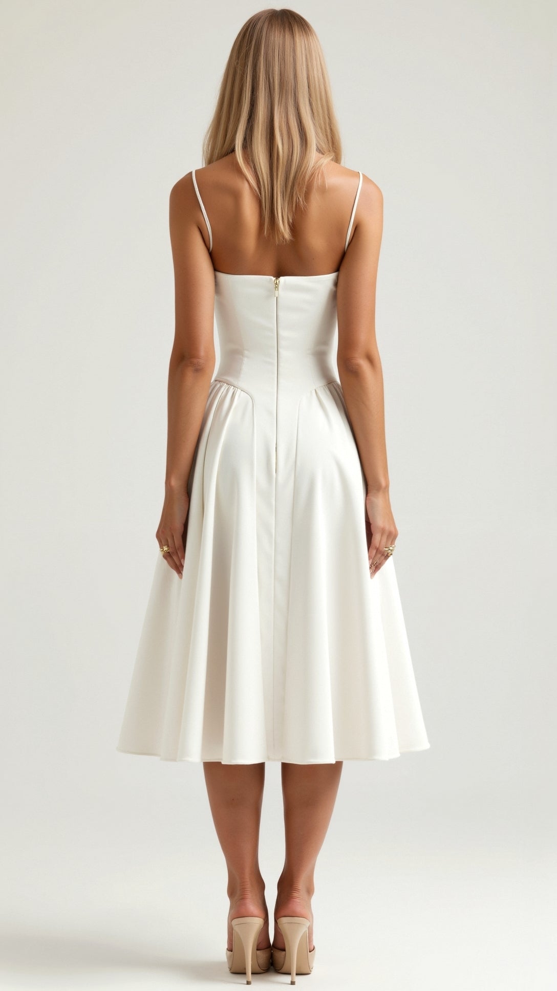 Odete - Vestido midi con corsé estructurado